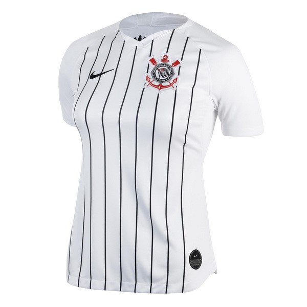 Camiseta Corinthians Paulista Replica Primera Ropa Mujer 2019/20 Blanco